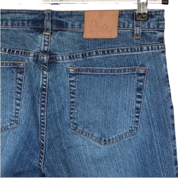 Lilly Pulitzer Denim Straight Legs Jeans Size 6 With Bling - Picture 5 of 7